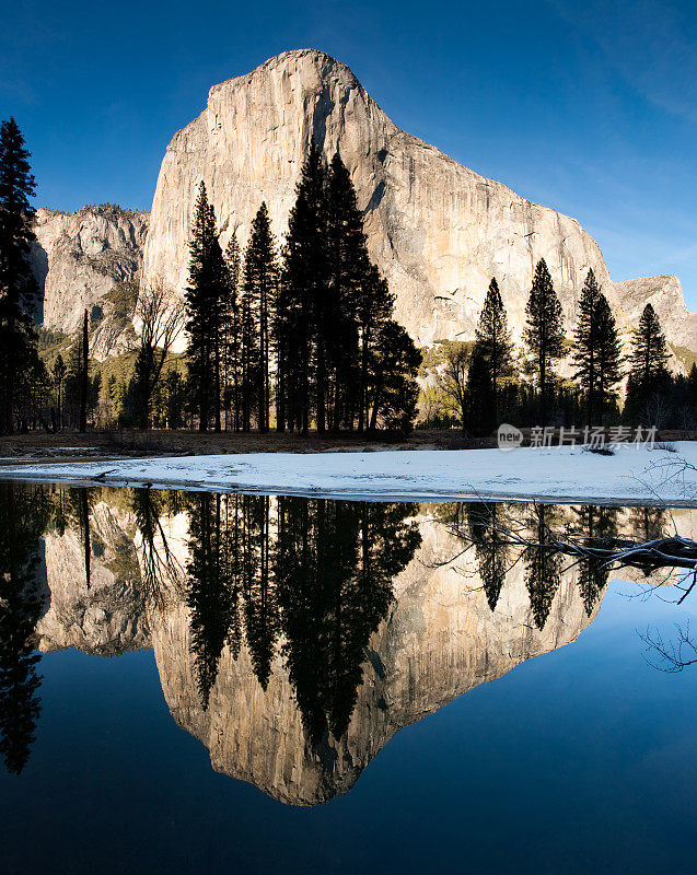 El Capitan Merced River Reflection Panorama全景图